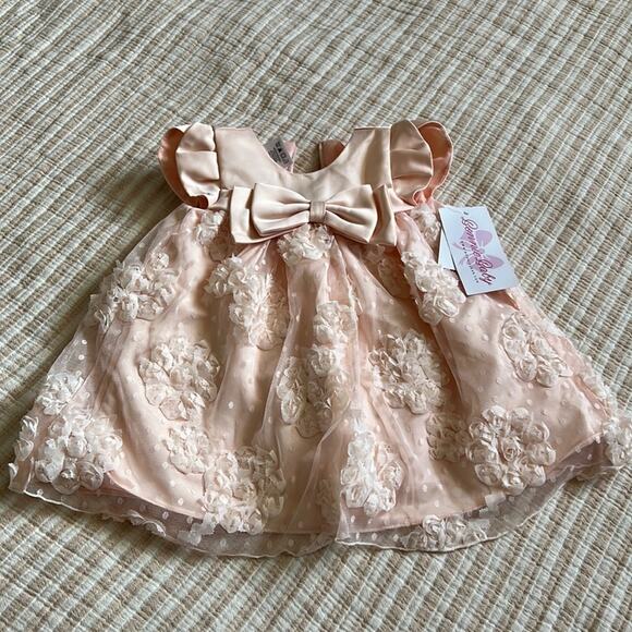 Bonnie Jean baby dress 12 months NWT - Picture 1 of 6